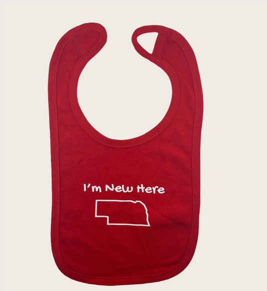 I'm New Here (NE) Baby Bib