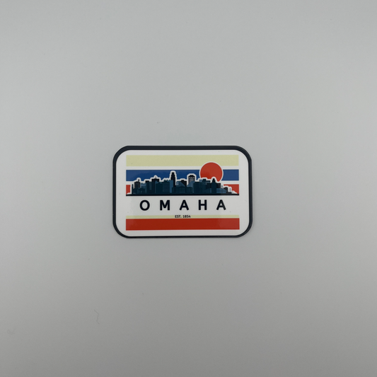 Omaha Skyline Badge Sticker