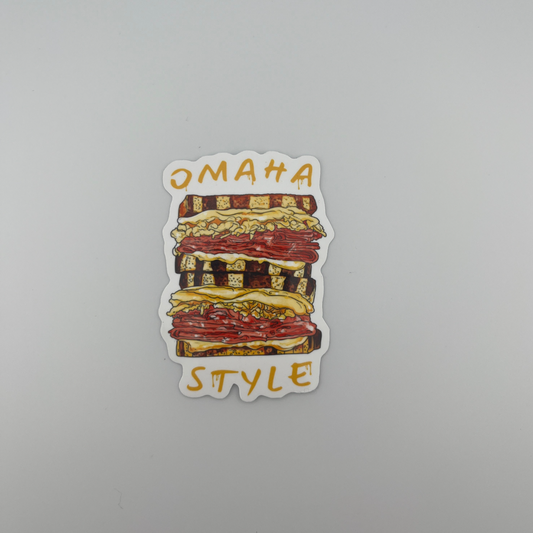 Omaha Style Reuben Sandwich Sticker